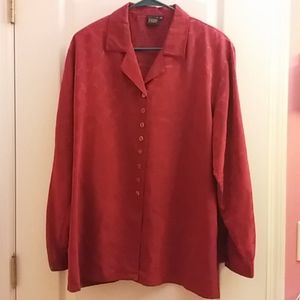 Dark red blouse